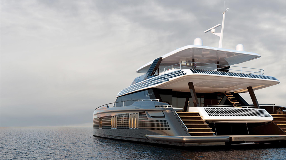 Solar panels break grounds in the energy of luxury yachts